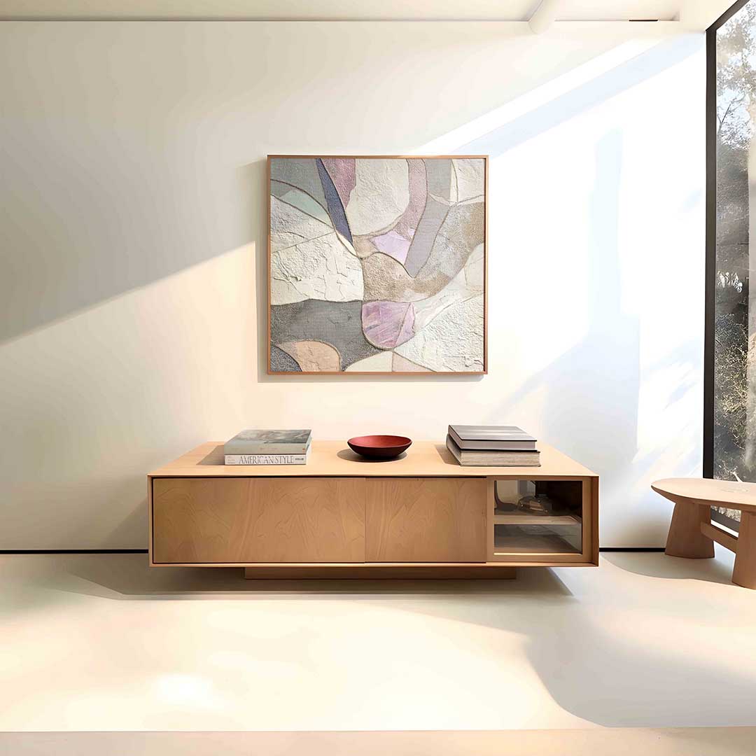 Abstracte vormen – vierkante abstracte wanddecoratie van WallArtistic