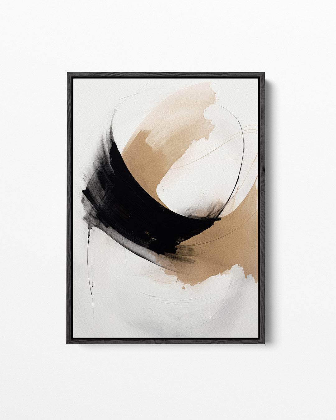 Dynamische borstelstreken – staand wanddecoratie kunstwerk