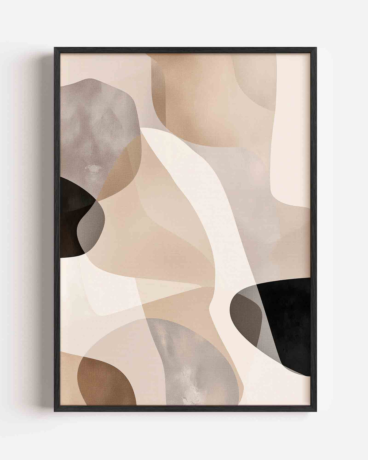Abstracte vormen – abstracte portret poster als wanddecoratie