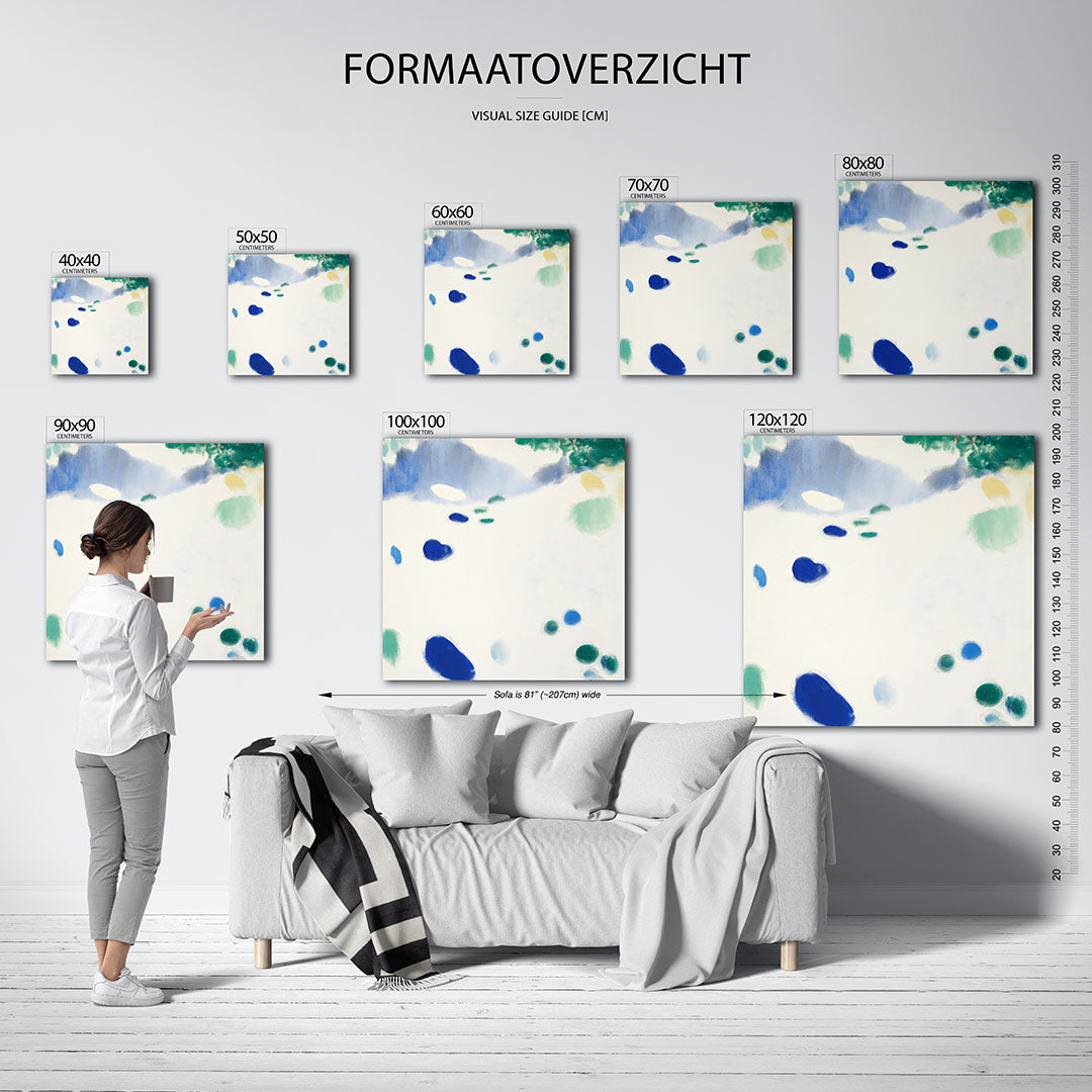 Vloeiende kleurencompositie kunstwerk – materiaalweergave – dit werk toont een verzameling van vloeiende vormen in blauw en