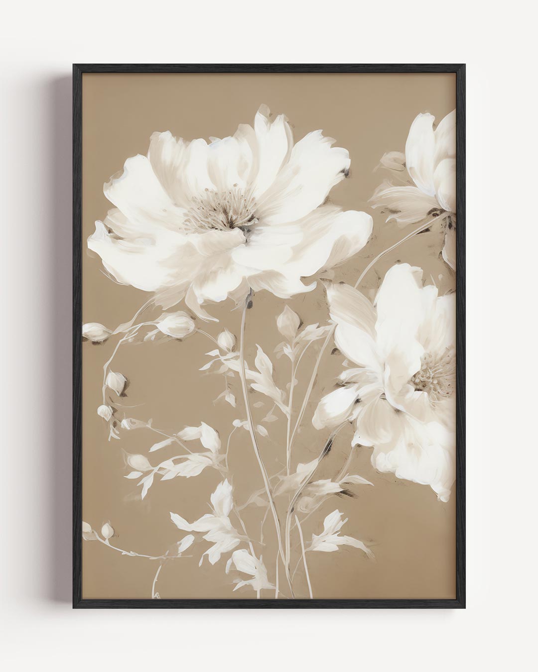 Elegante Bloemenpracht – vintage portret poster als wanddecoratie
