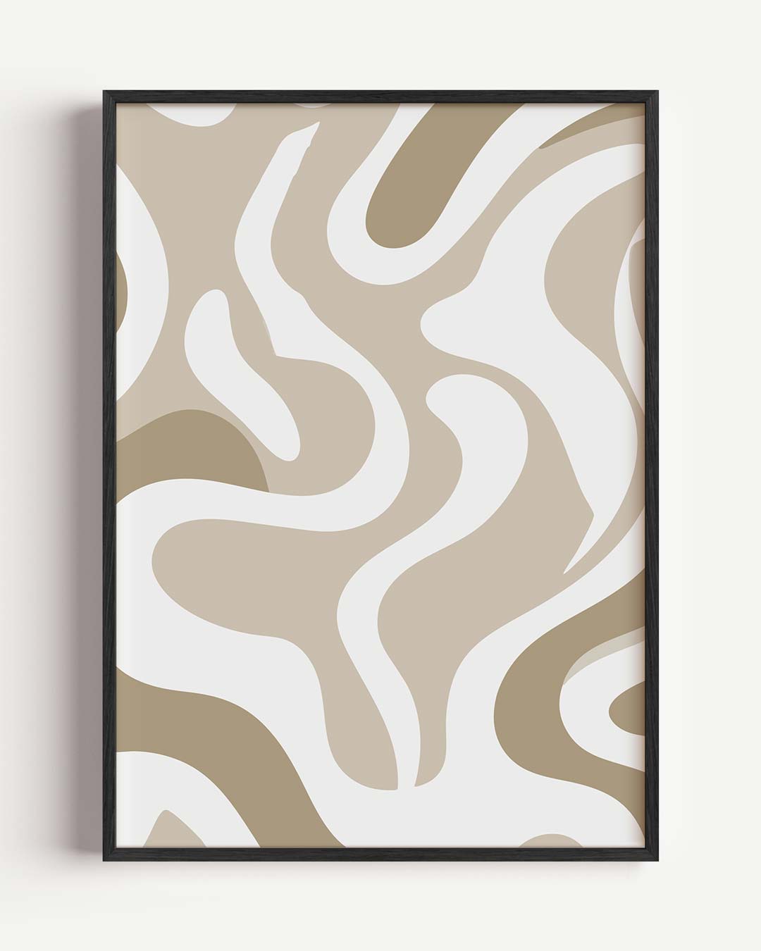 Moderne Abstracte Vormen – kleurrijke abstracte portret poster als wanddecoratie