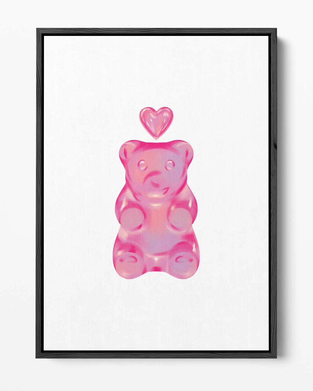 Liefdevolle Gummibeer – portret kunstwerk als wanddecoratie
