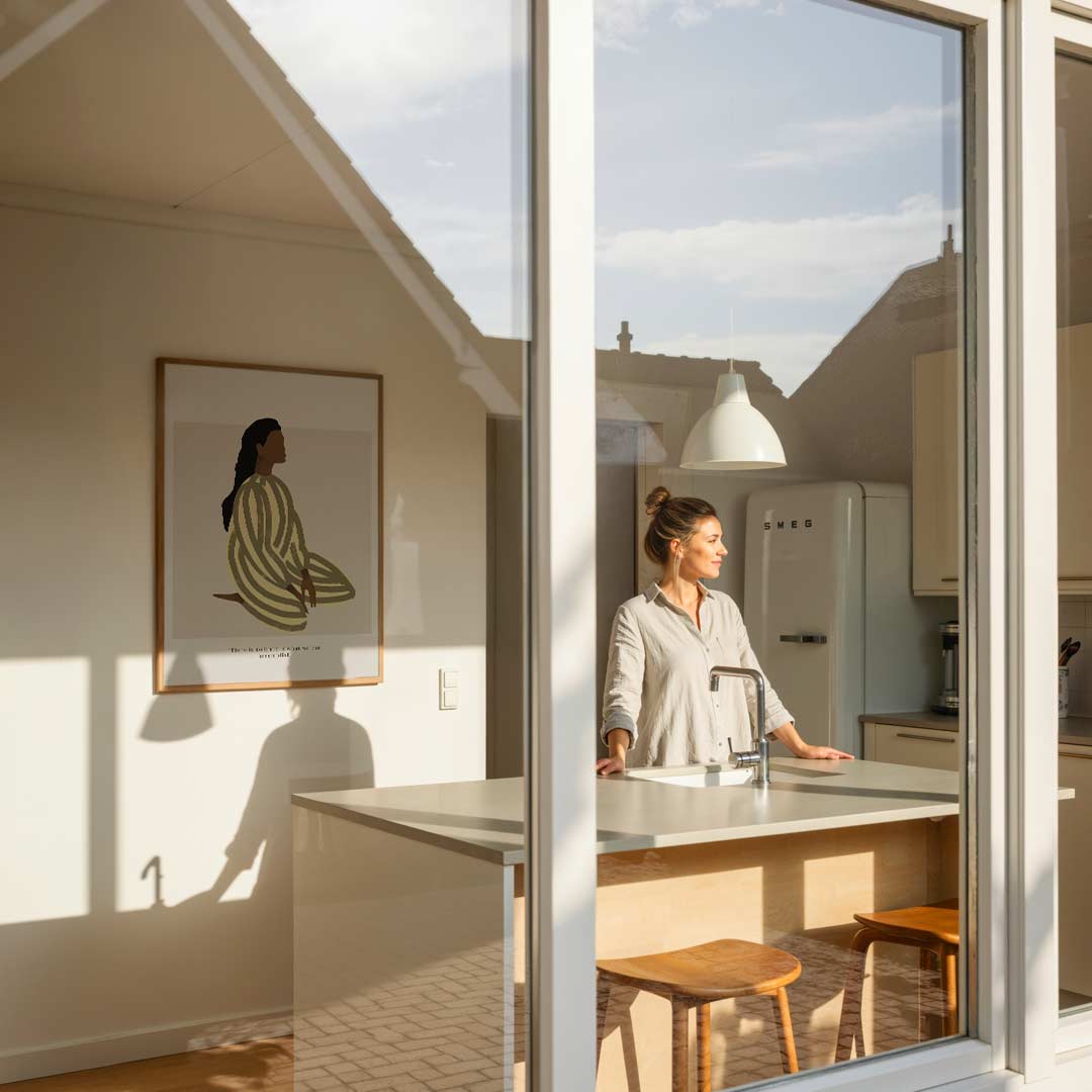 Inspirerende Vrouwelijke Energie – vrouwelijke portretposter in staand formaat