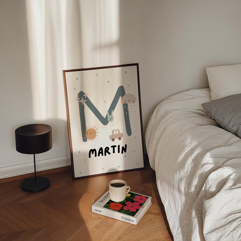Schattige Kinderkamer – staande kinderkamer wanddecoratie van WallArtistic
