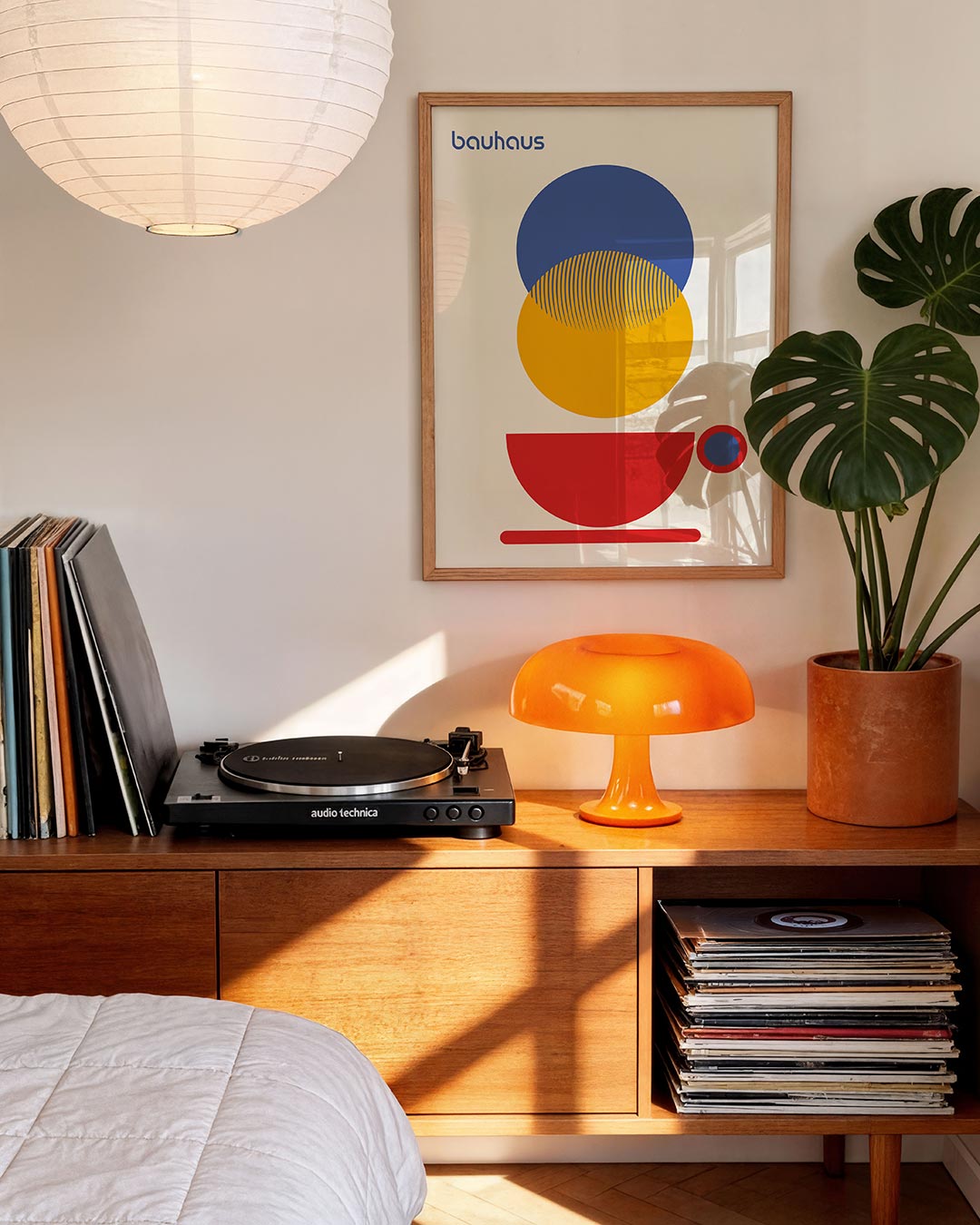 Vormen en vlakkenspel – moderne Bauhaus wandkunst als poster