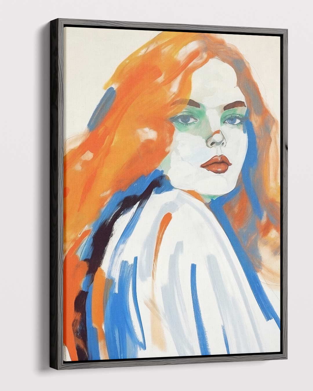 Dromerige Tinten: Vrouw in Kleur – dibond kunstwerk als wanddecoratie