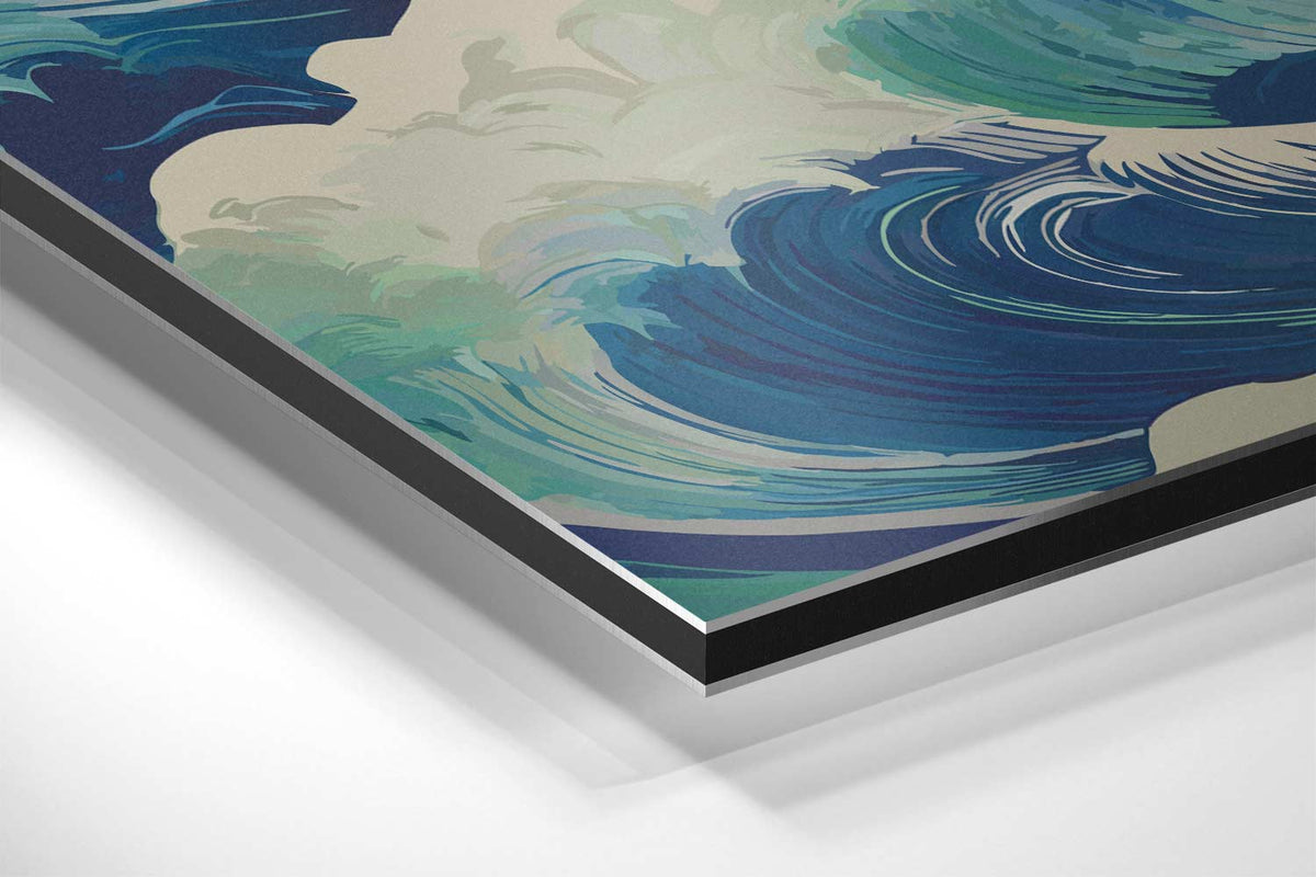 Golvende Harmonie – canvas kunstwerk als wanddecoratie