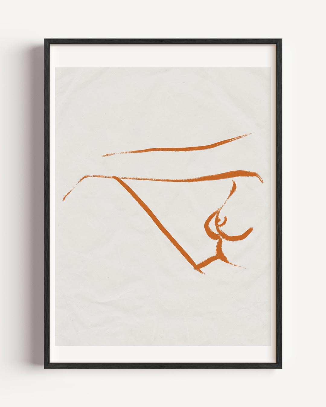 Minimalistische Lichaamslijn Kunstposter – lijntekening portret poster als wanddecoratie