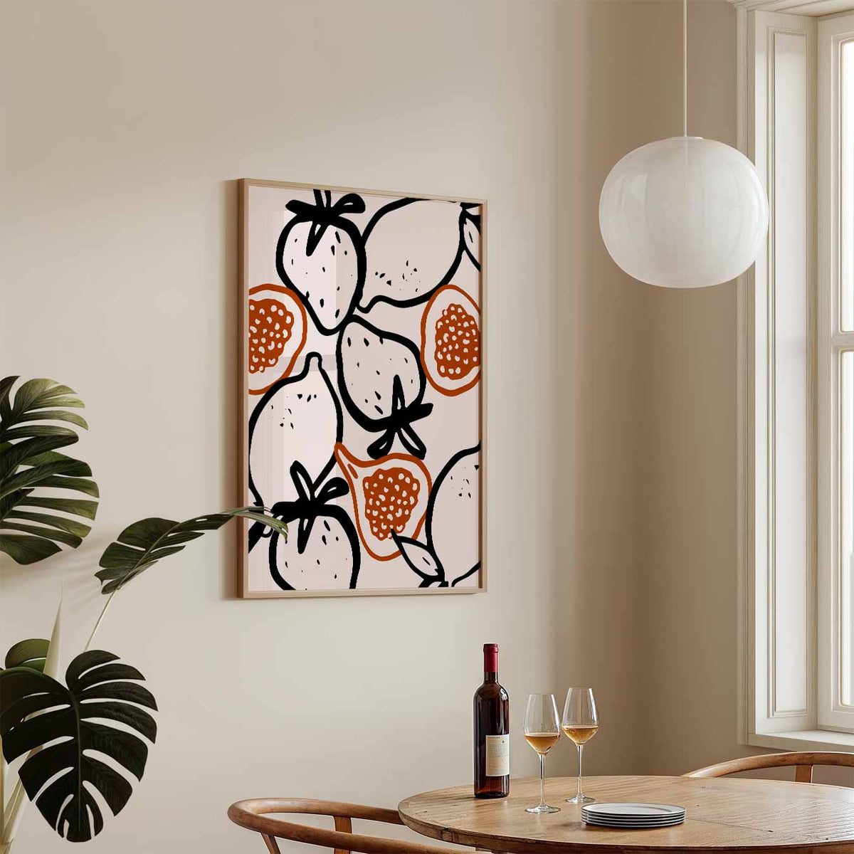 Fruitige Vibe Kunstposter – keukenposter in staand formaat