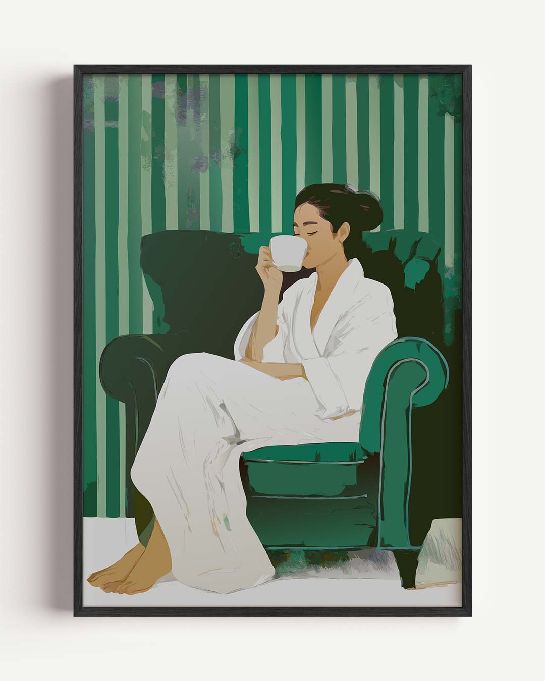 Relaxmoment Poster met Thee – zomer portret poster als wanddecoratie