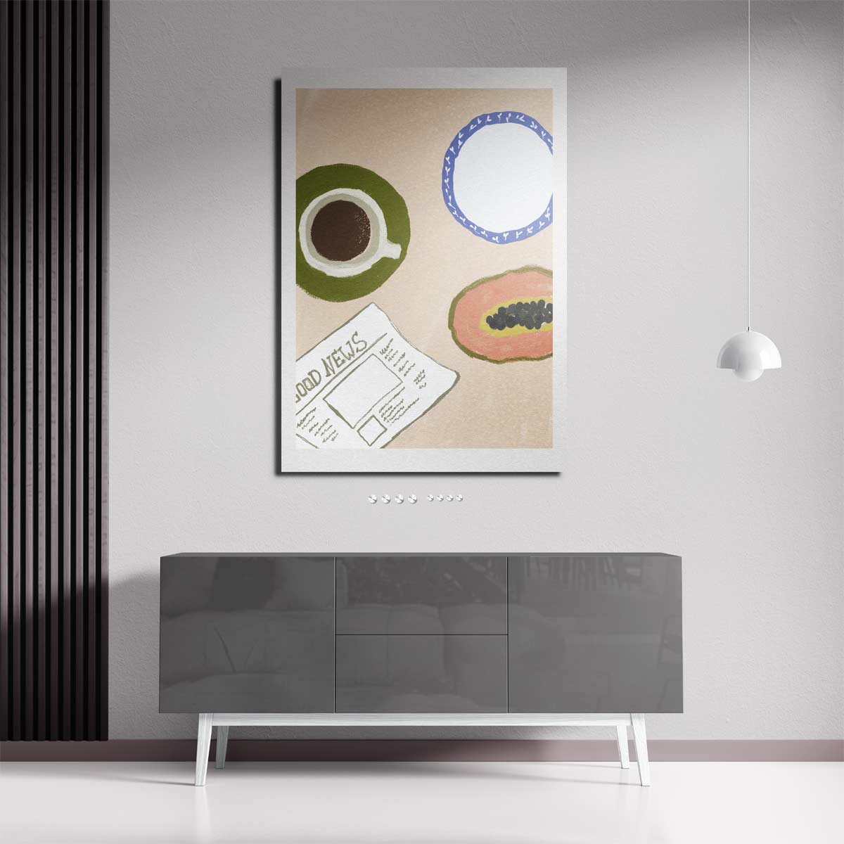 Ochtendmoment – staande wandkunst voor woonkamer of interieur