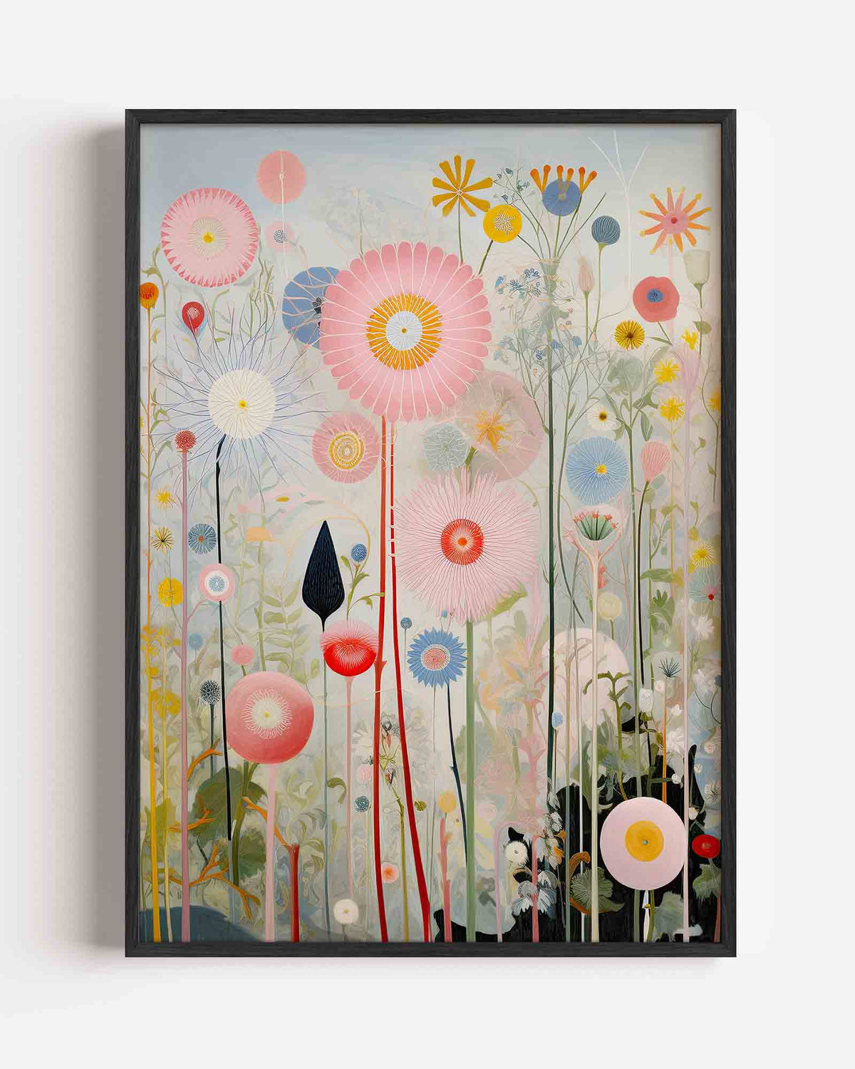 Bloemenveld – surrealistische portret poster als wanddecoratie