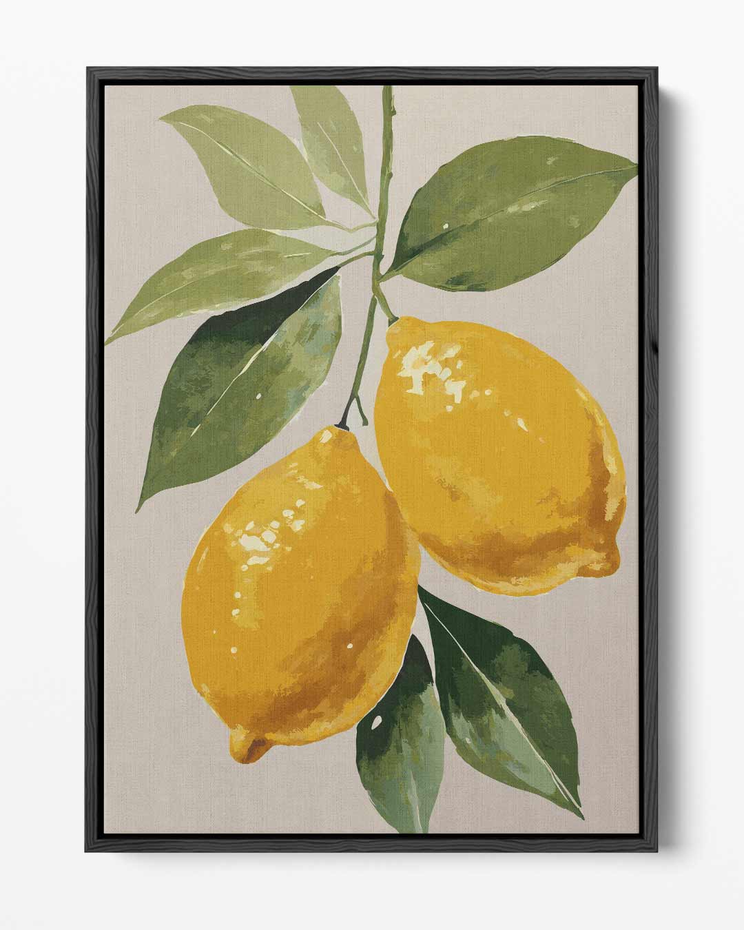 Verfrissende Citroenen Illustratie – portret kunstwerk als wanddecoratie