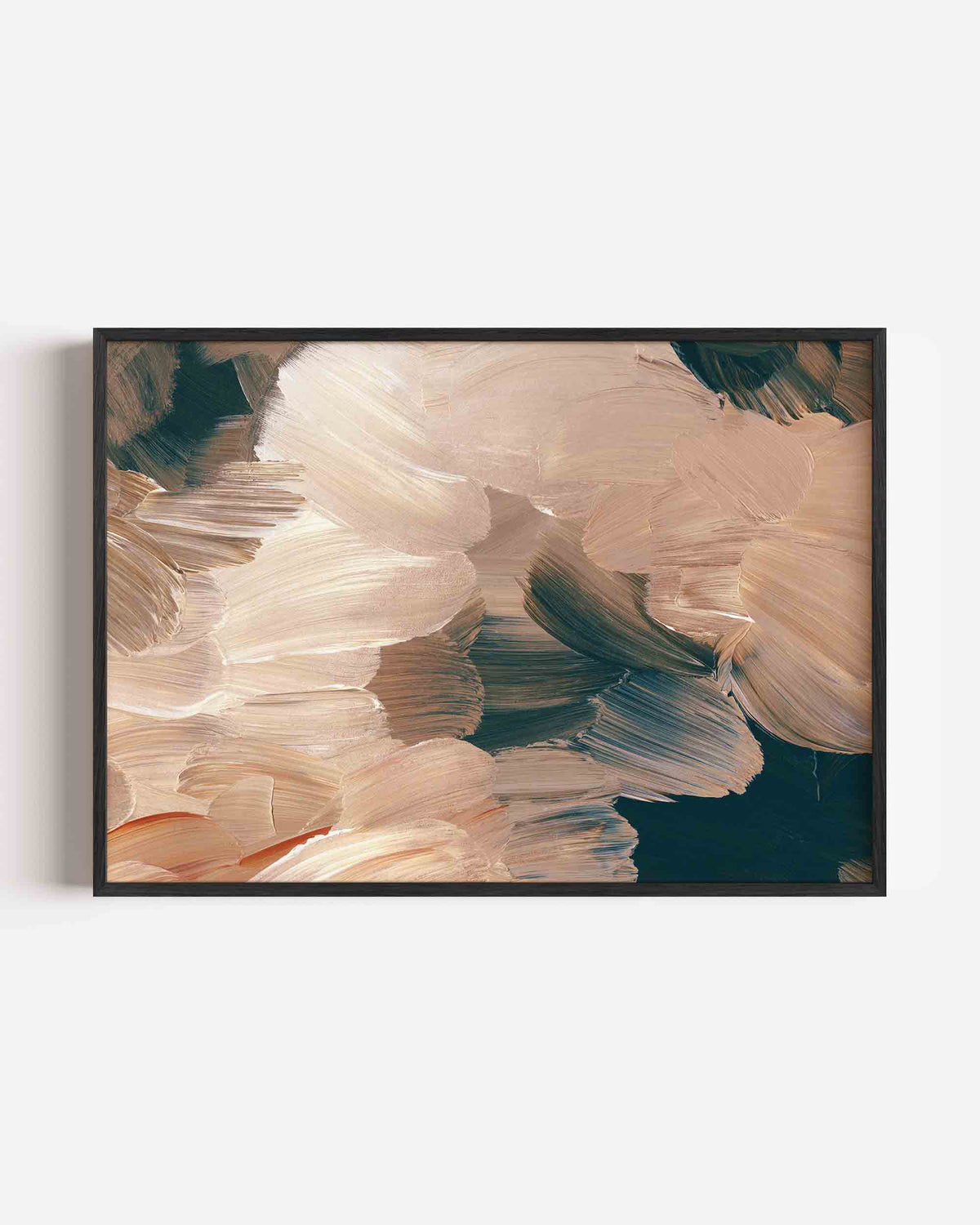 Abstracte penseelstreken – schilderkunst landscape poster als wanddecoratie