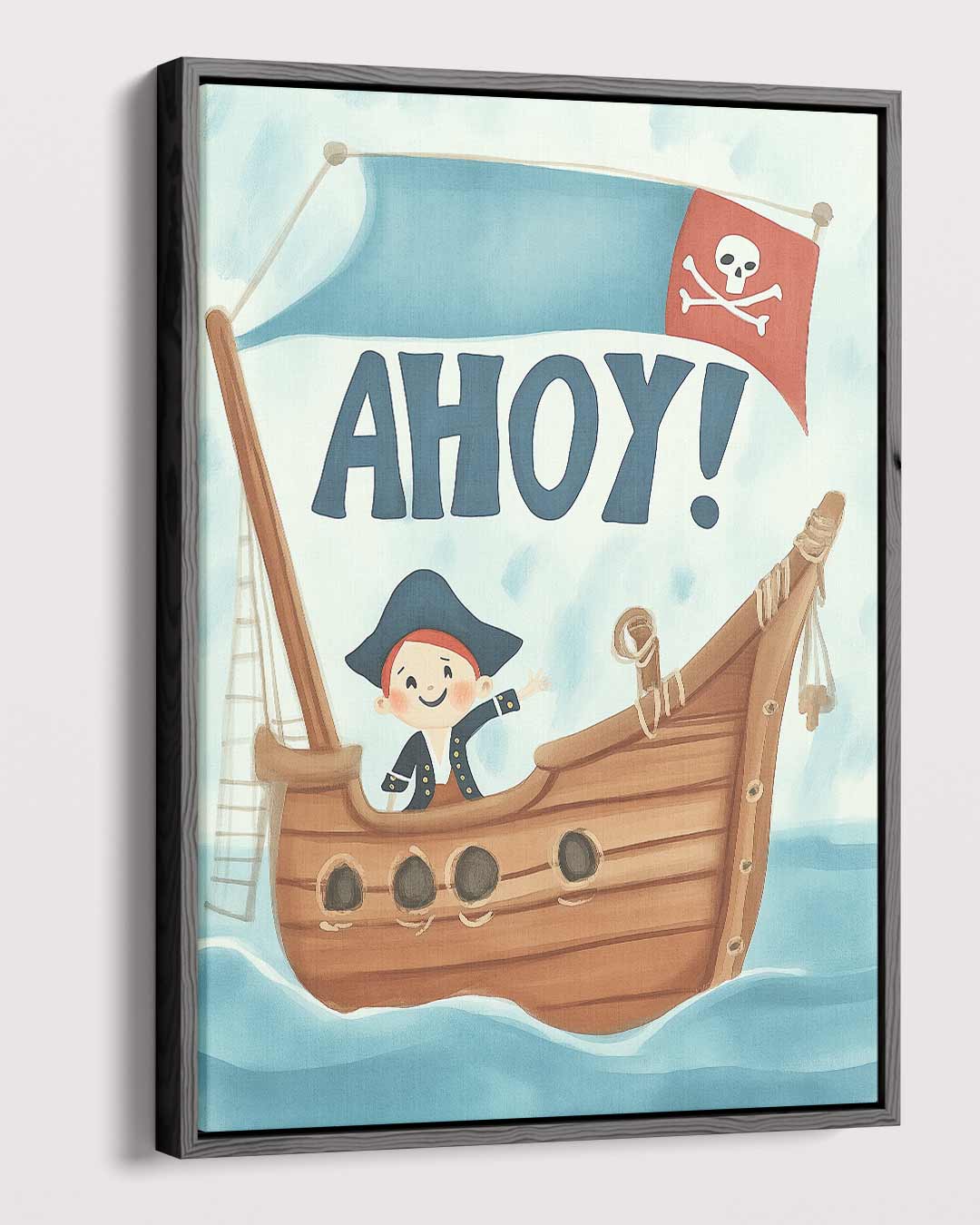 Piratenpret op Zee – plexiglas wanddecoratie in portret formaat