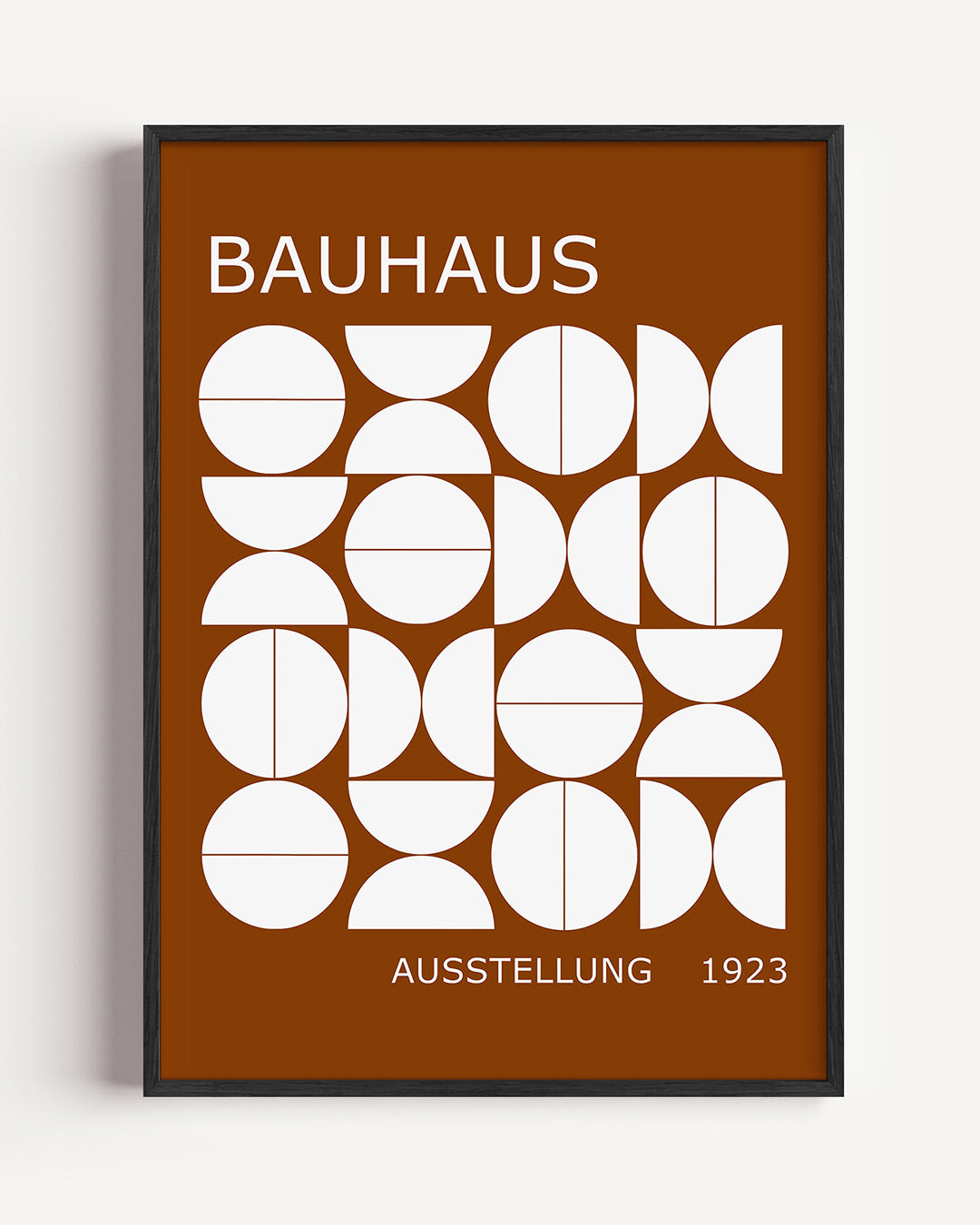 Vormen en vlakken – staande Bauhaus poster als wanddecoratie