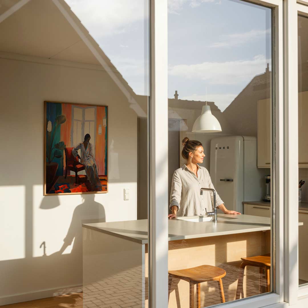 Verfijnde Stille Momenten – vrouwelijke portretposter in staand formaat