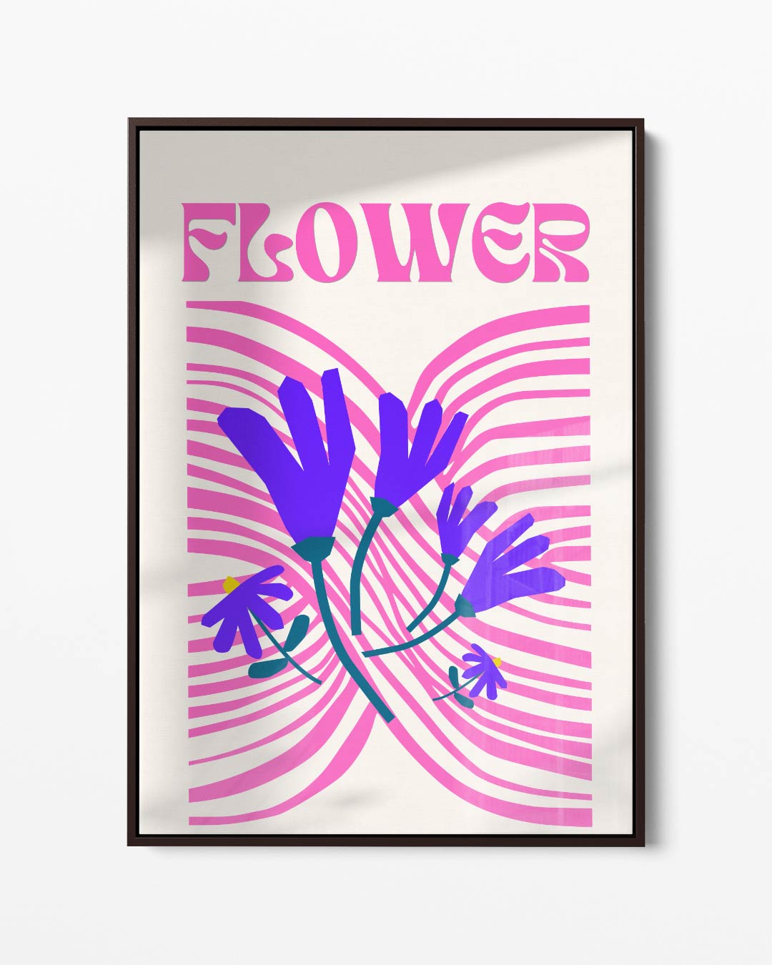 Vrolijke Bloemenexplosie – portret kunstwerk als wanddecoratie