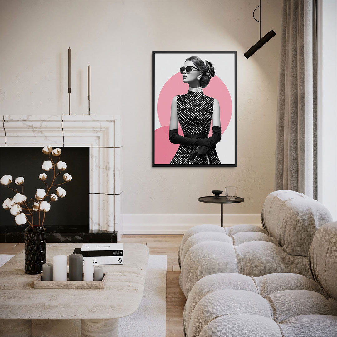 Stijlvolle vrouw – staand wanddecoratie kunstwerk