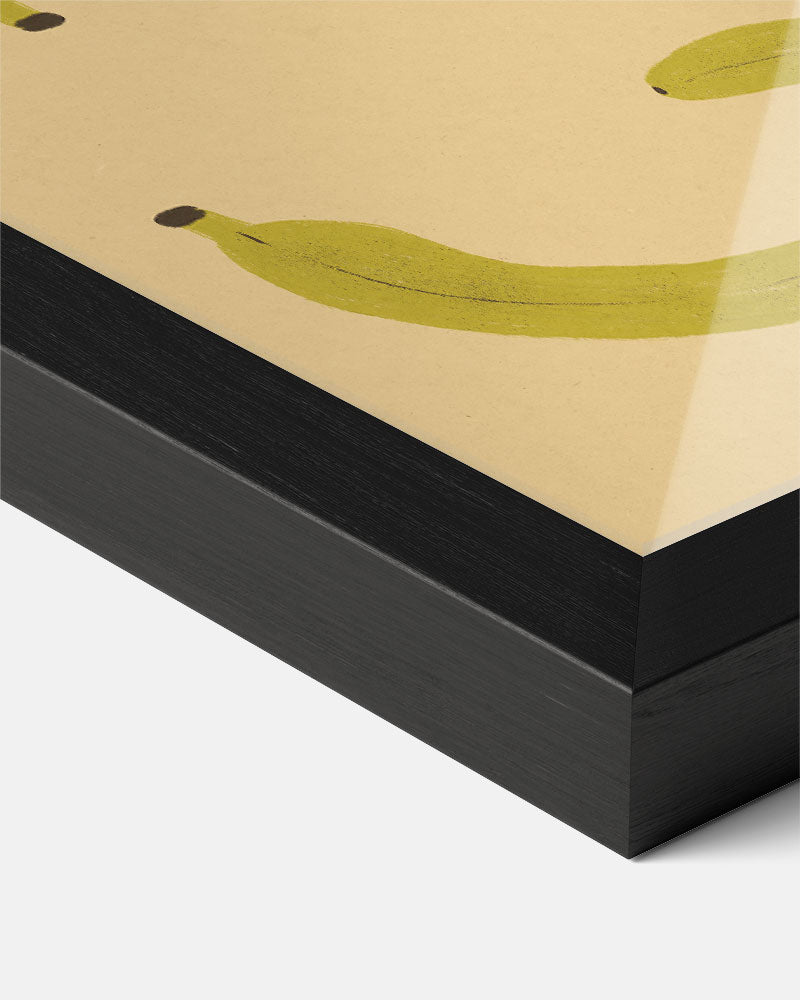 Bananen Jungle Vibes – staande muurposter voor keuken of eethoek