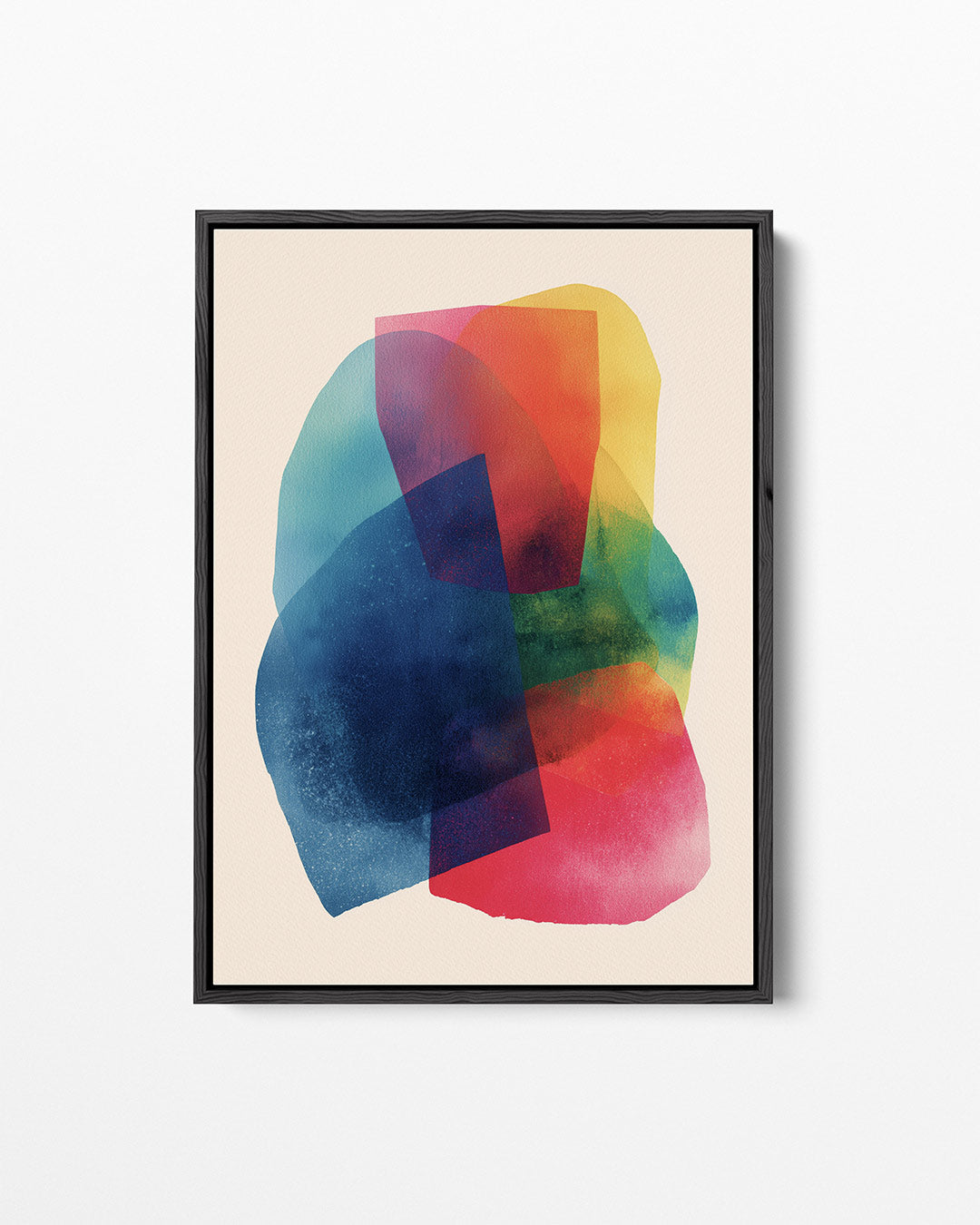 Kleurrijke vormen – staand wanddecoratie kunstwerk
