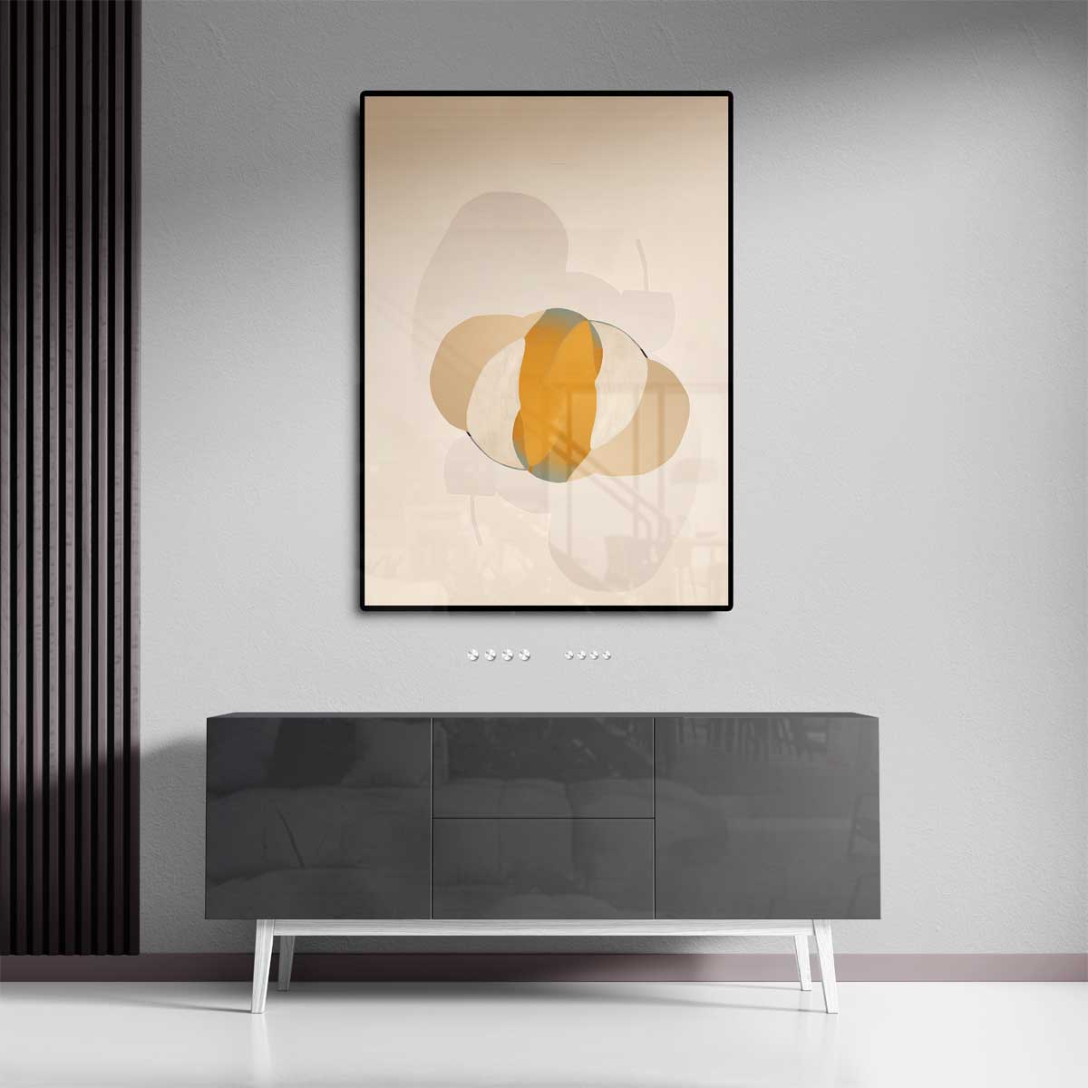 Abstracte Zonsopkomst – staand kunstwerk voor modern interieur