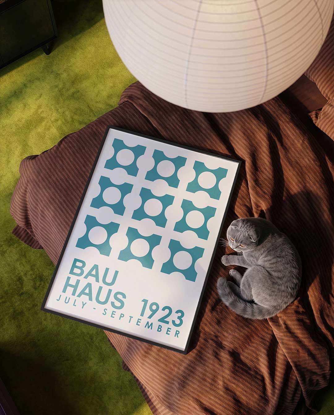 Vorm en herhaling – moderne Bauhaus wandkunst als poster