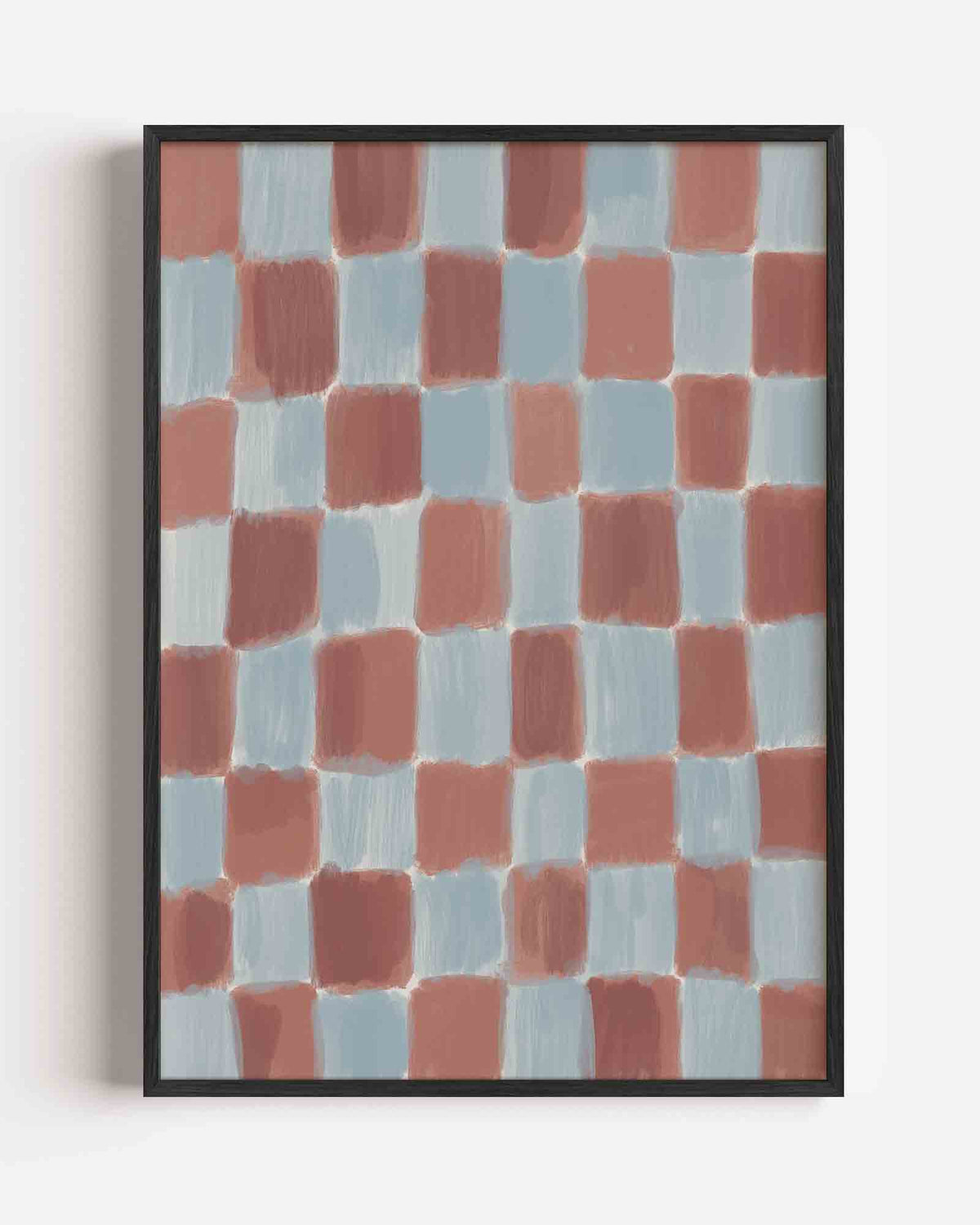 Geruite patroon – Kunst & Design poster als staande wanddecoratie