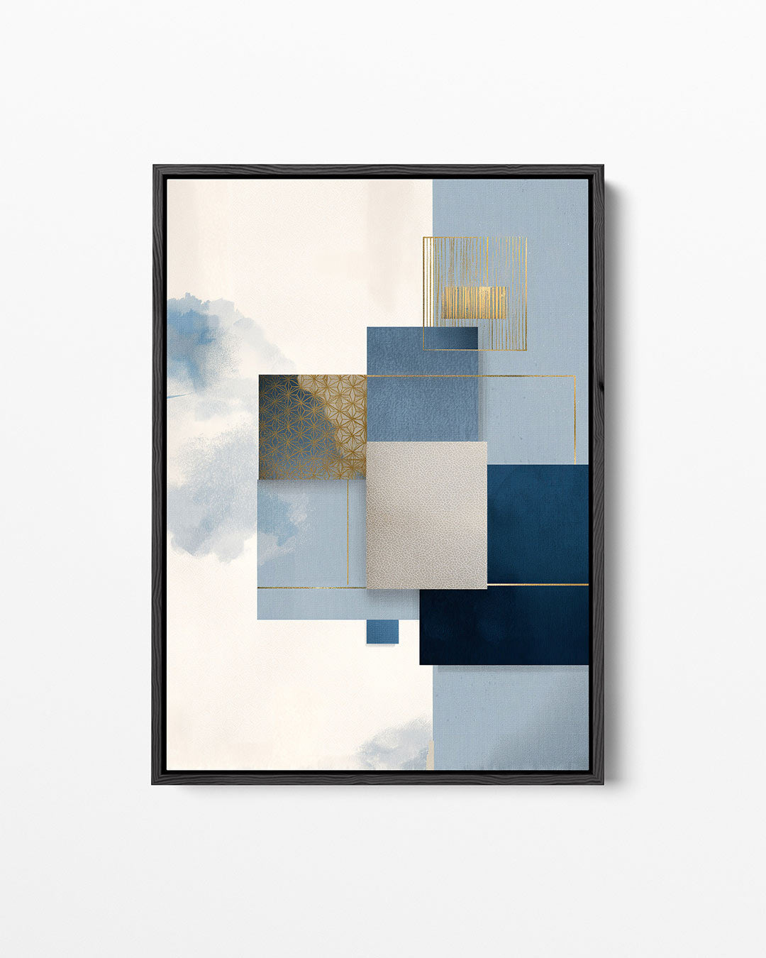Geometrische compositie – staand wanddecoratie kunstwerk