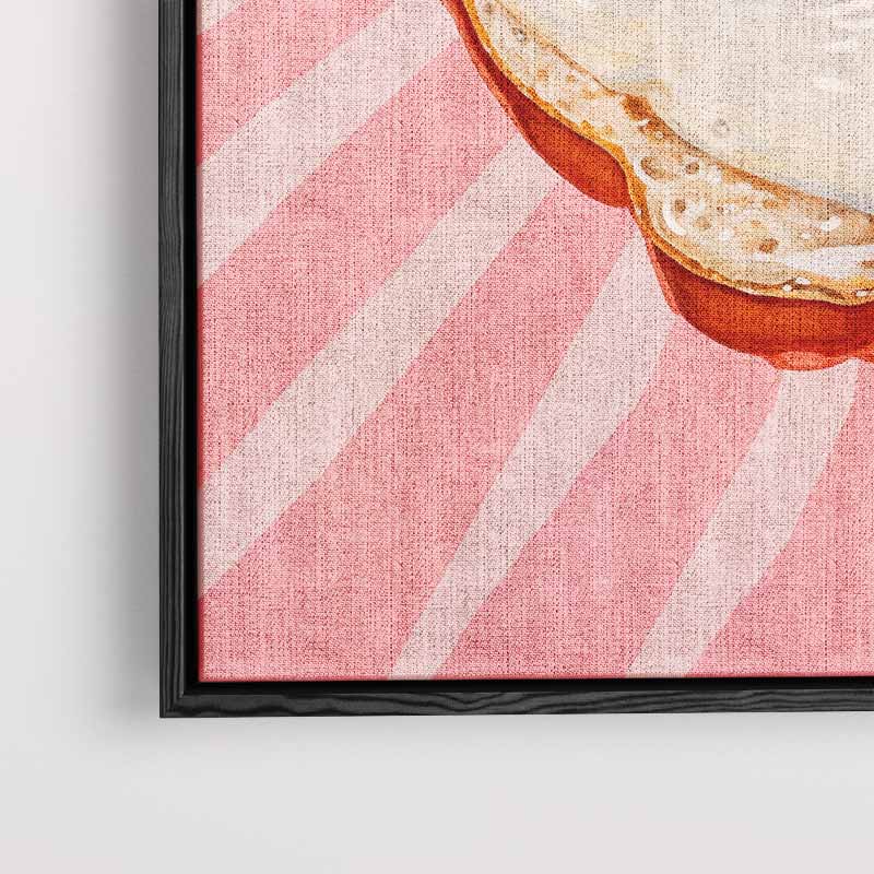 Stralende Spiegelei Boost – modern portret kunstwerk van WallArtistic