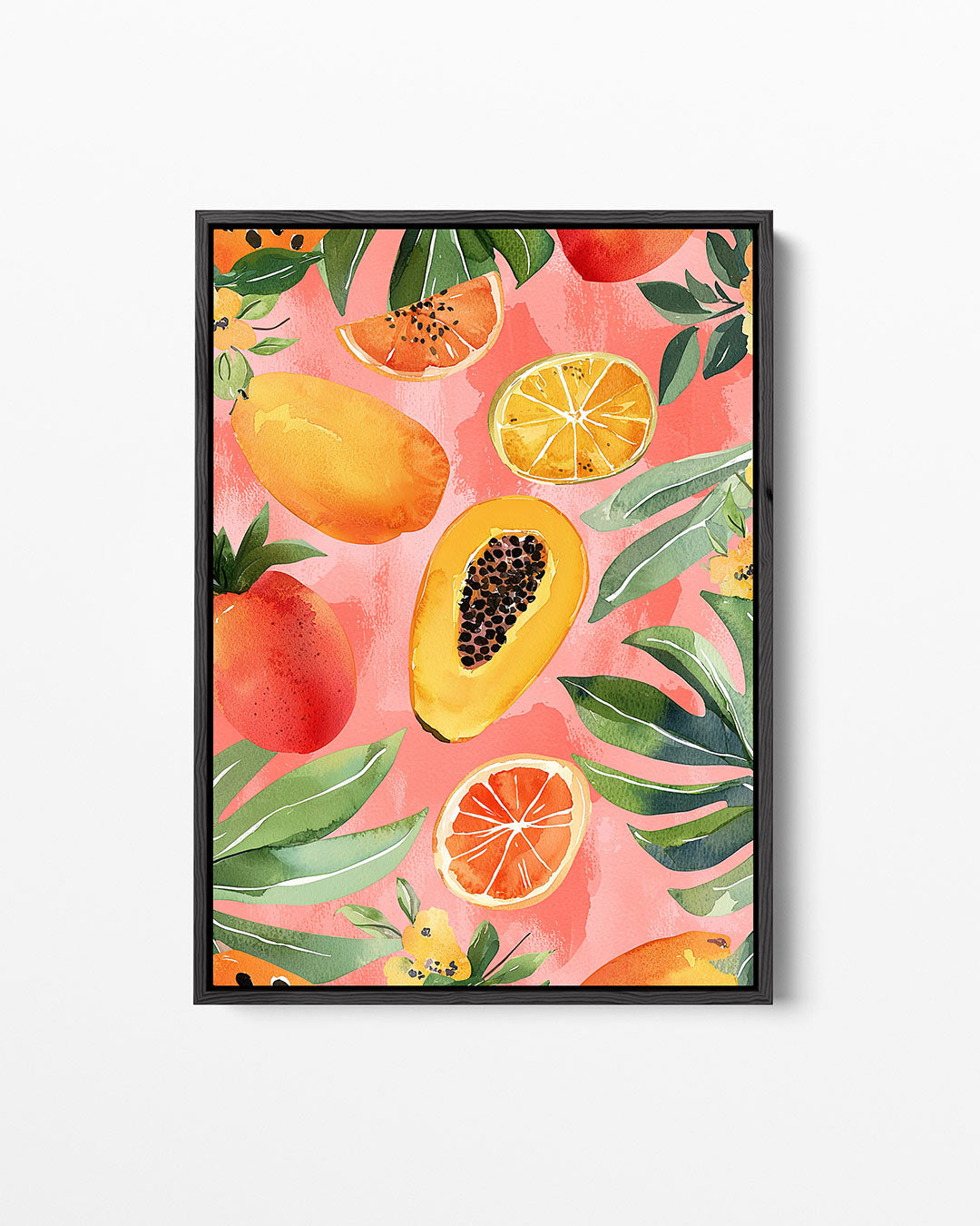 Fruit en bladeren – staand wanddecoratie kunstwerk