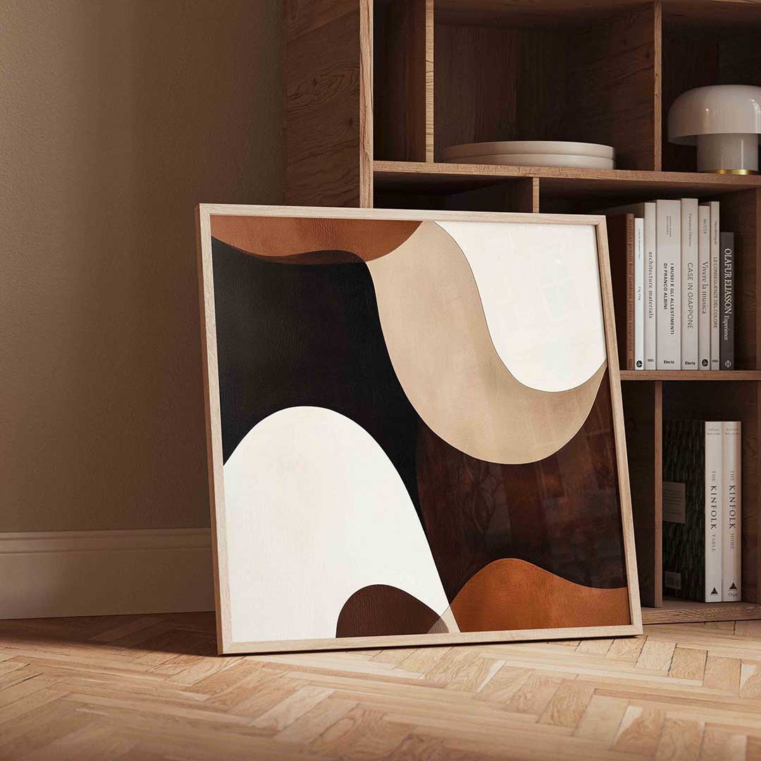 Abstracte vormen – vierkante moderne wanddecoratie van WallArtistic