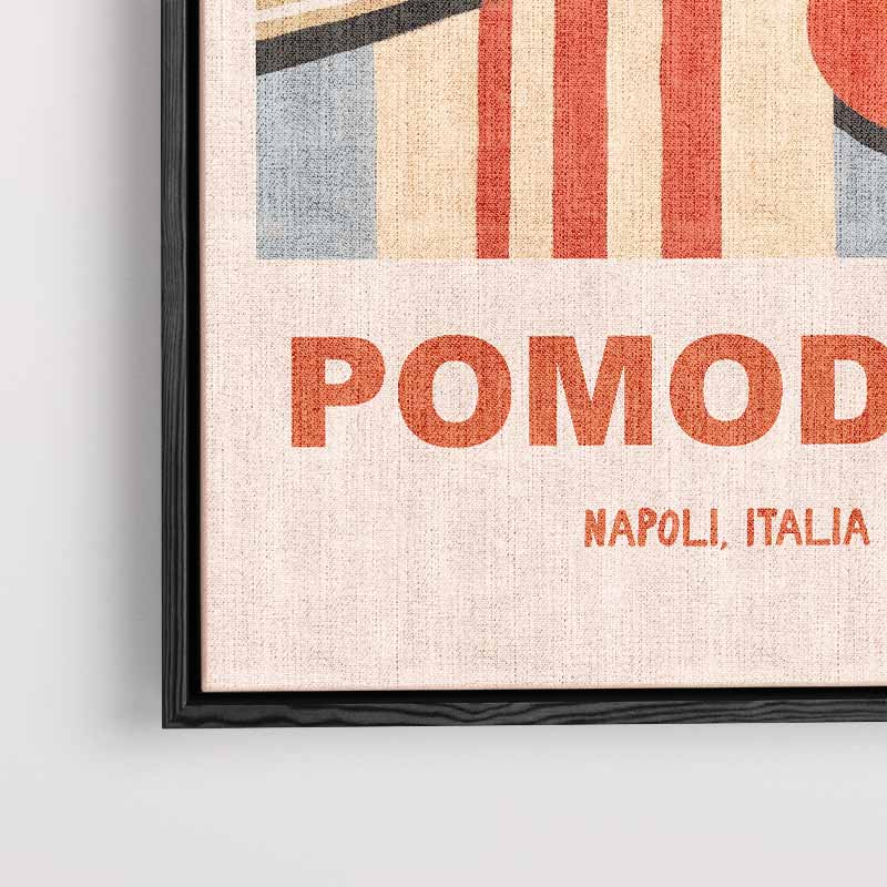 Pomodori Illustratie Poster – canvas wanddecoratie in portret formaat