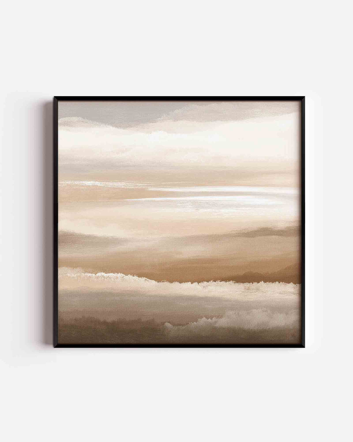 Horizontale wolken – abstracte vierkante poster als wanddecoratie