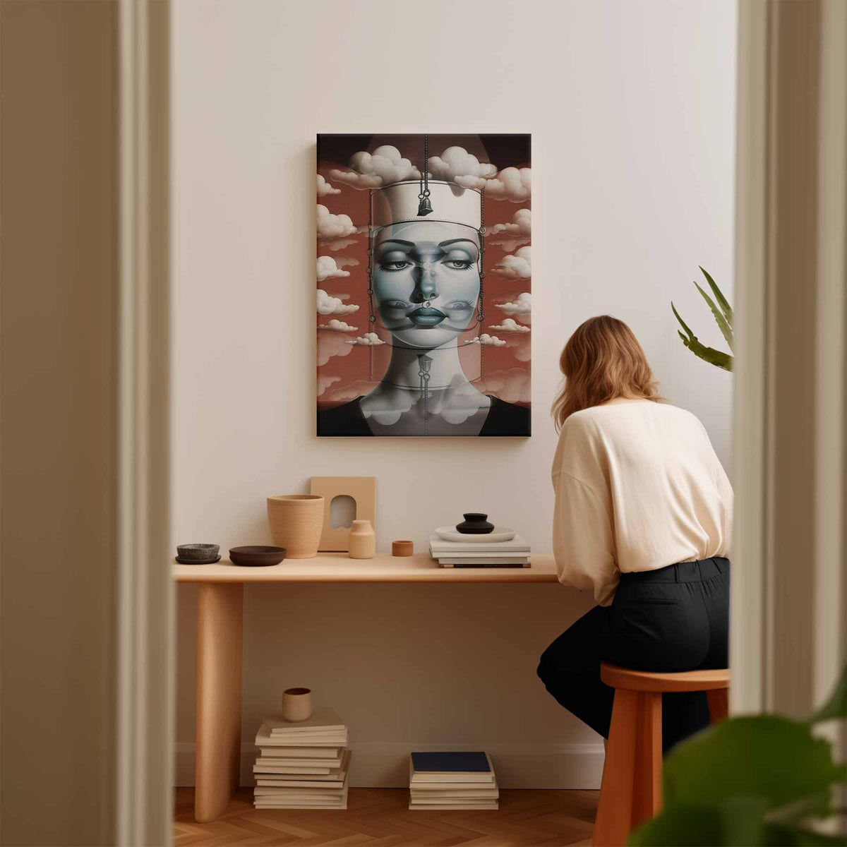 Dromerige Illusie – plexiglas wanddecoratie in portret formaat