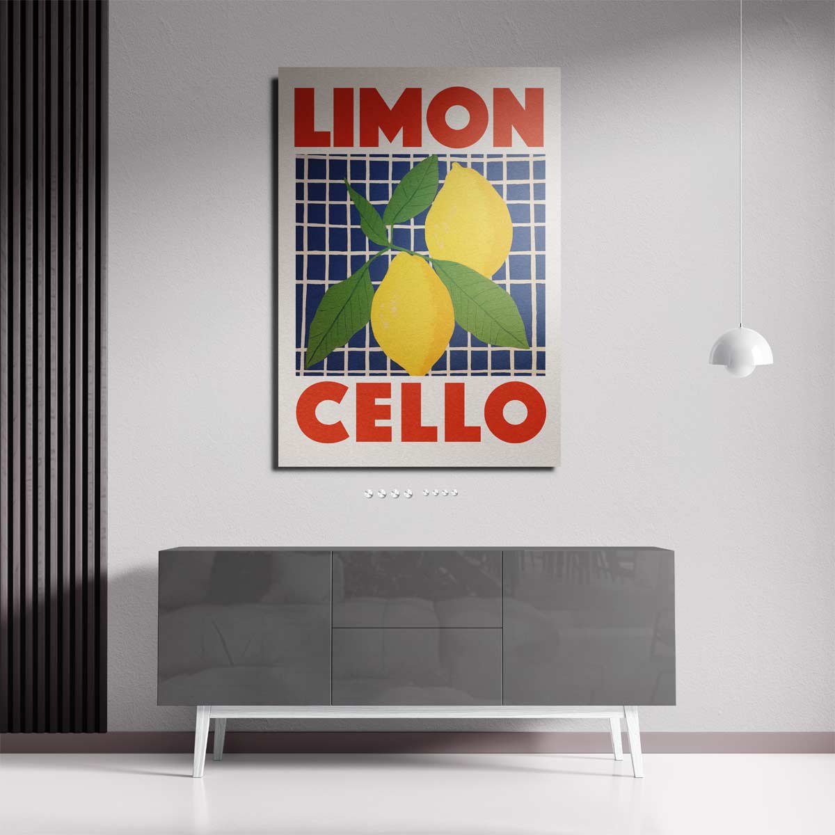 Limoncello Poster – staande wandkunst voor woonkamer of interieur