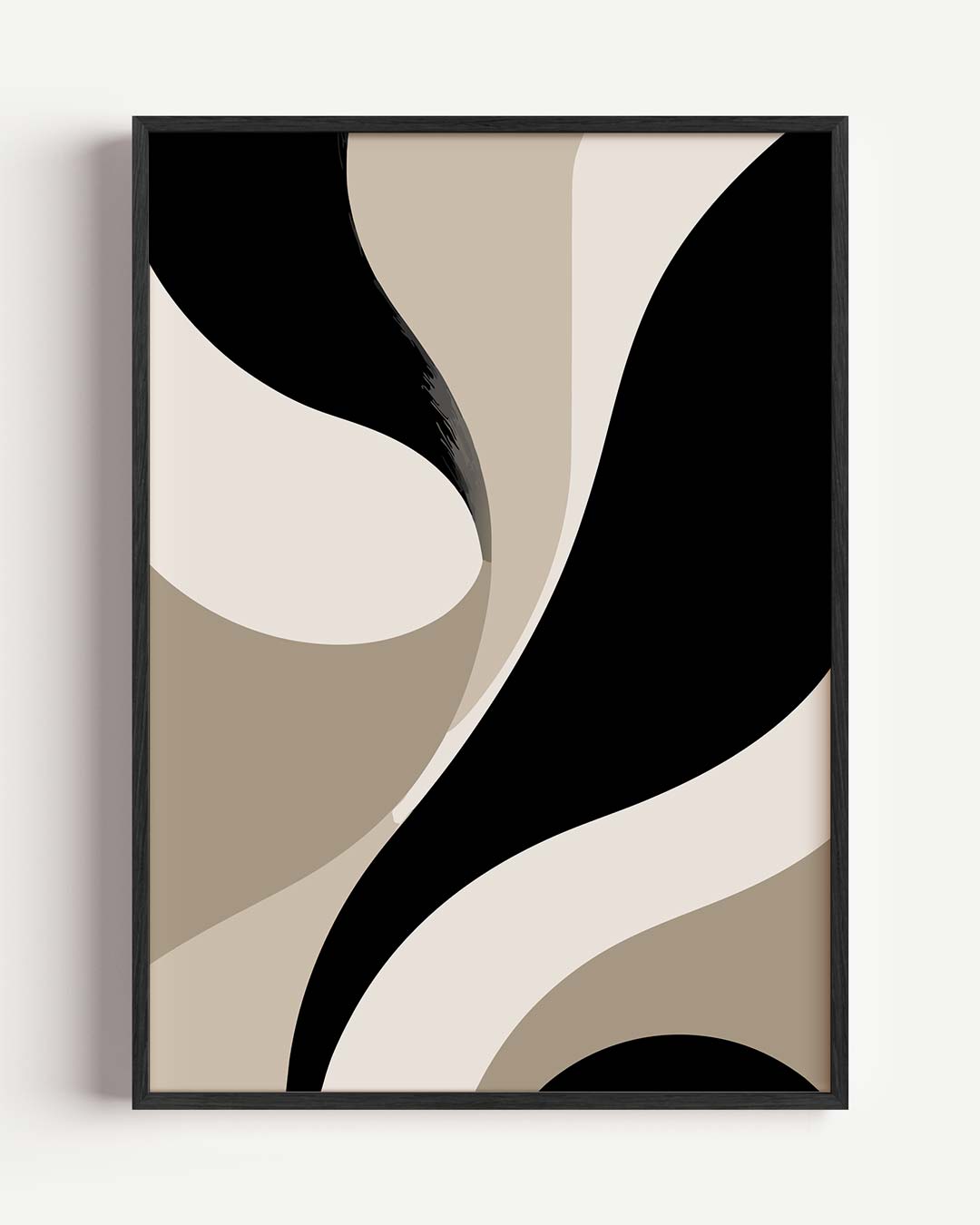 Stijlvolle Abstracte Vormen – kleurrijke abstracte portret poster als wanddecoratie