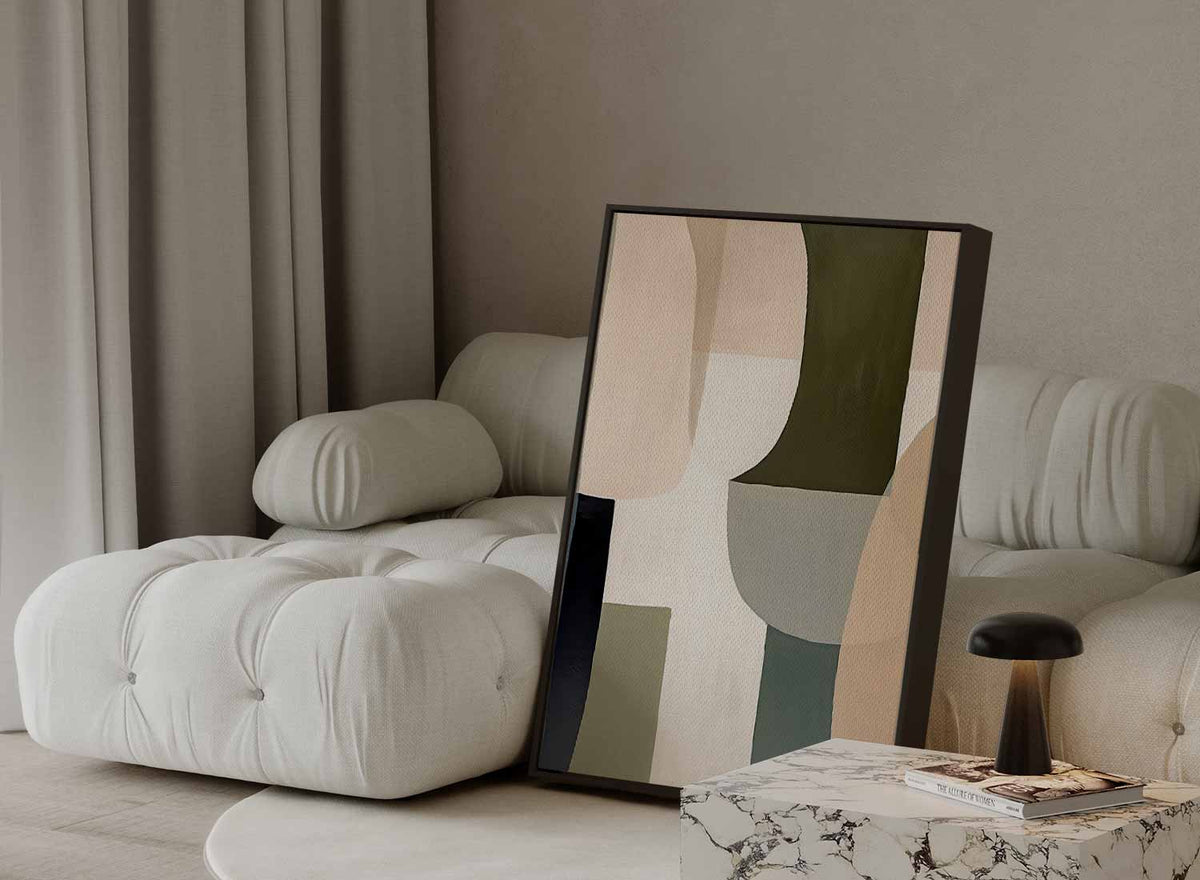 Geometrische Harmonie – modern portret kunstwerk van WallArtistic