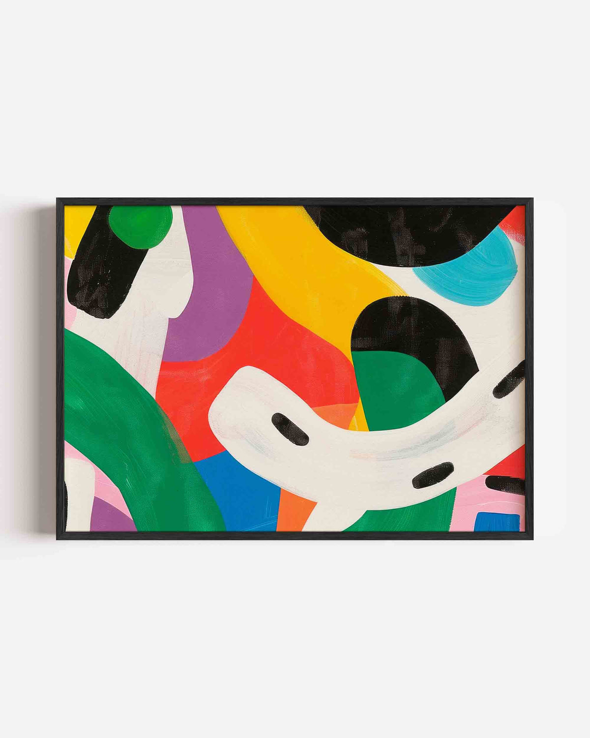Abstracte vormen – moderne landscape poster als wanddecoratie