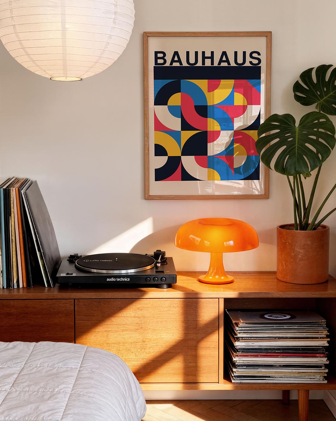 Vorm en kleur – moderne Bauhaus wandkunst als poster