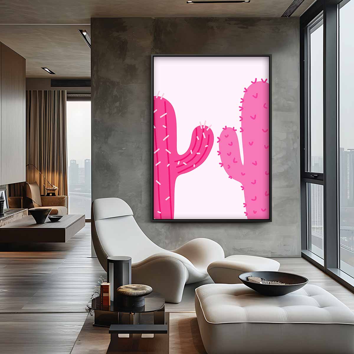 Cactus Dromen – staand kunstwerk voor modern interieur