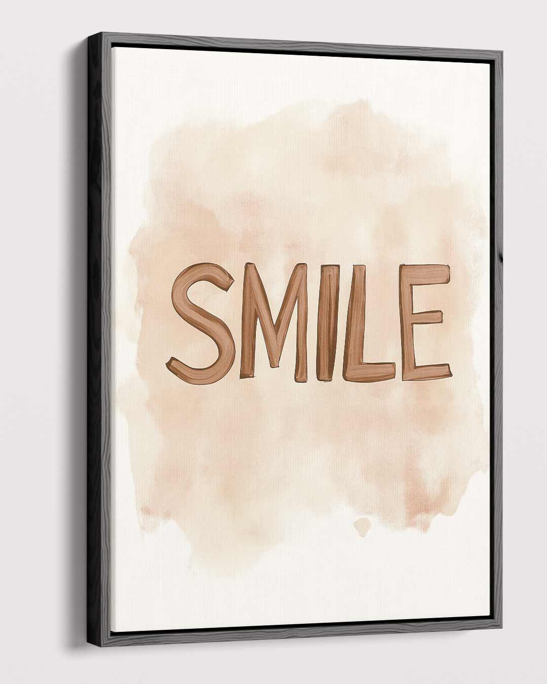 Lachende Belettering – plexiglas wanddecoratie in portret formaat