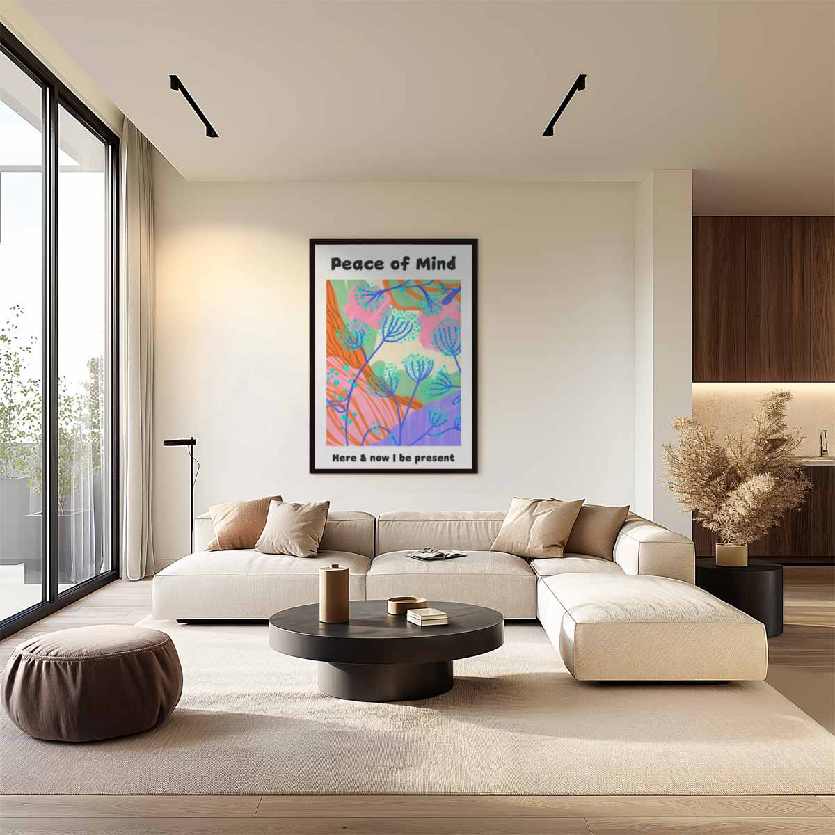 Peace of Mind – plexiglas wanddecoratie in portret formaat