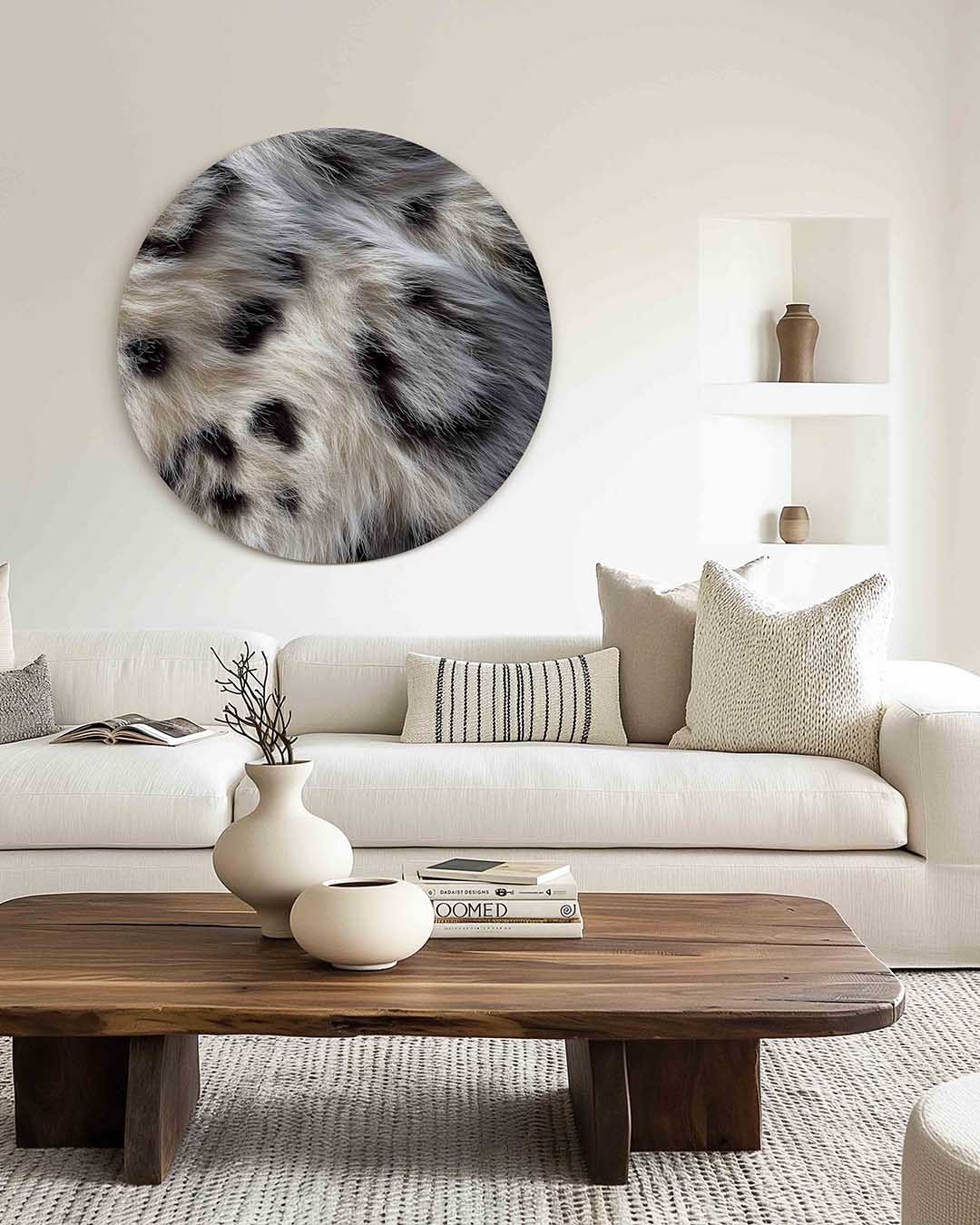 Dierenprint – dierenprint muurcirkel voor aan de muur