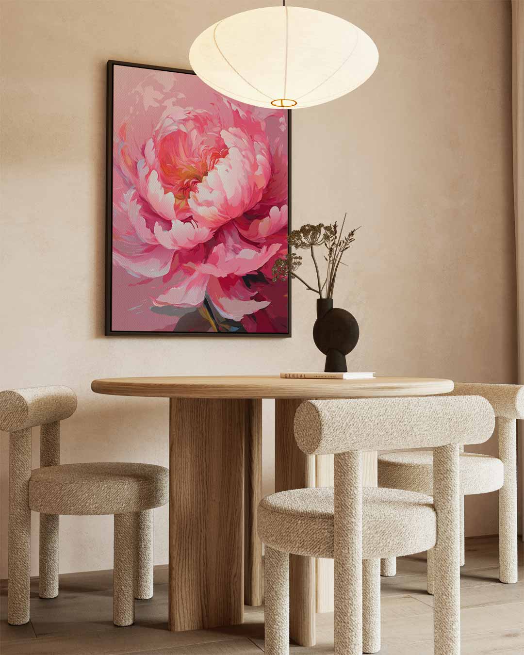 Stralende Bloem Fantasie – staande wandkunst voor woonkamer of interieur