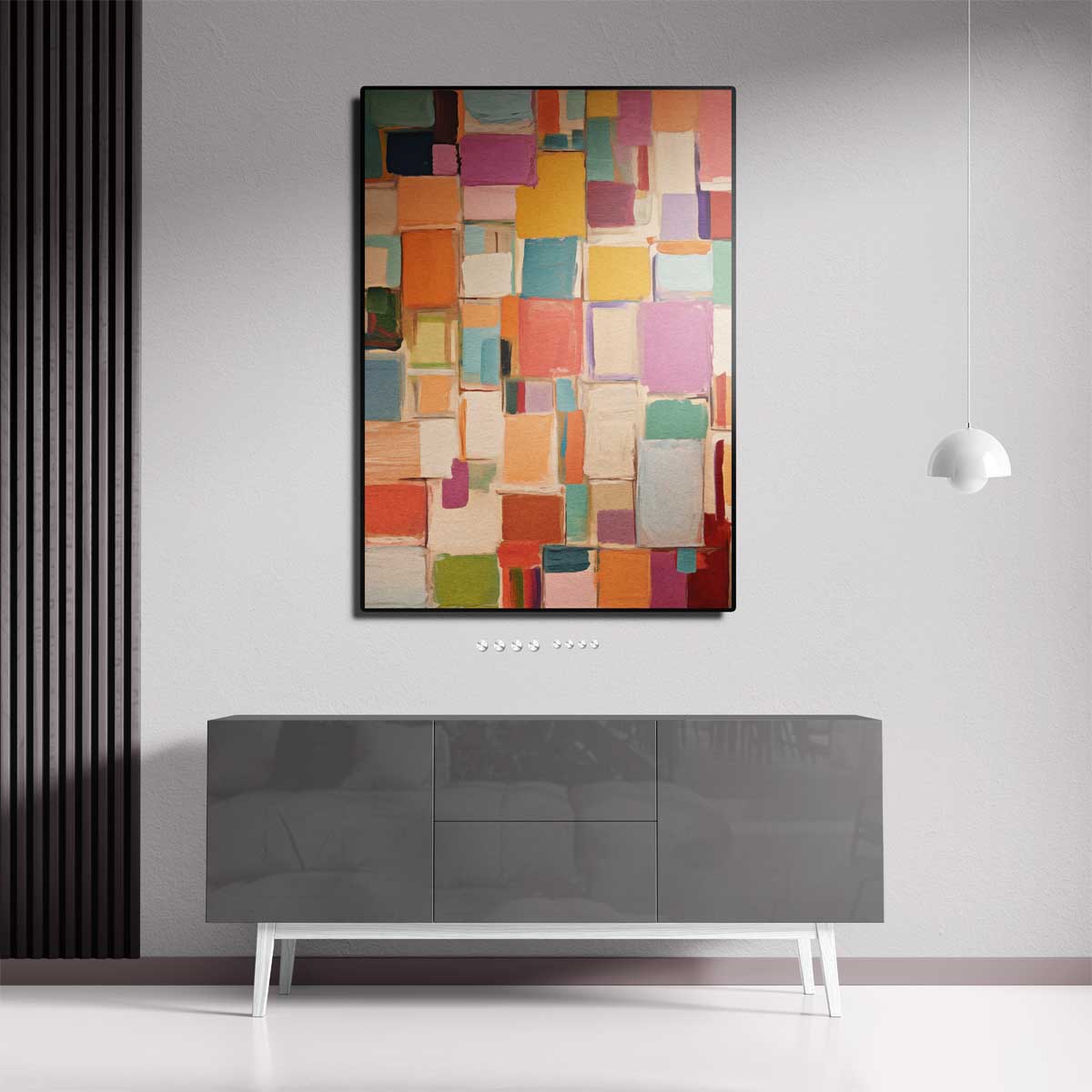 Kleurrijke Harmonie – canvas kunstwerk als wanddecoratie