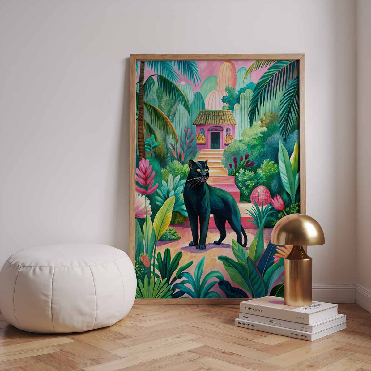 Tropische Jungle Panther – dieren poster in staand formaat