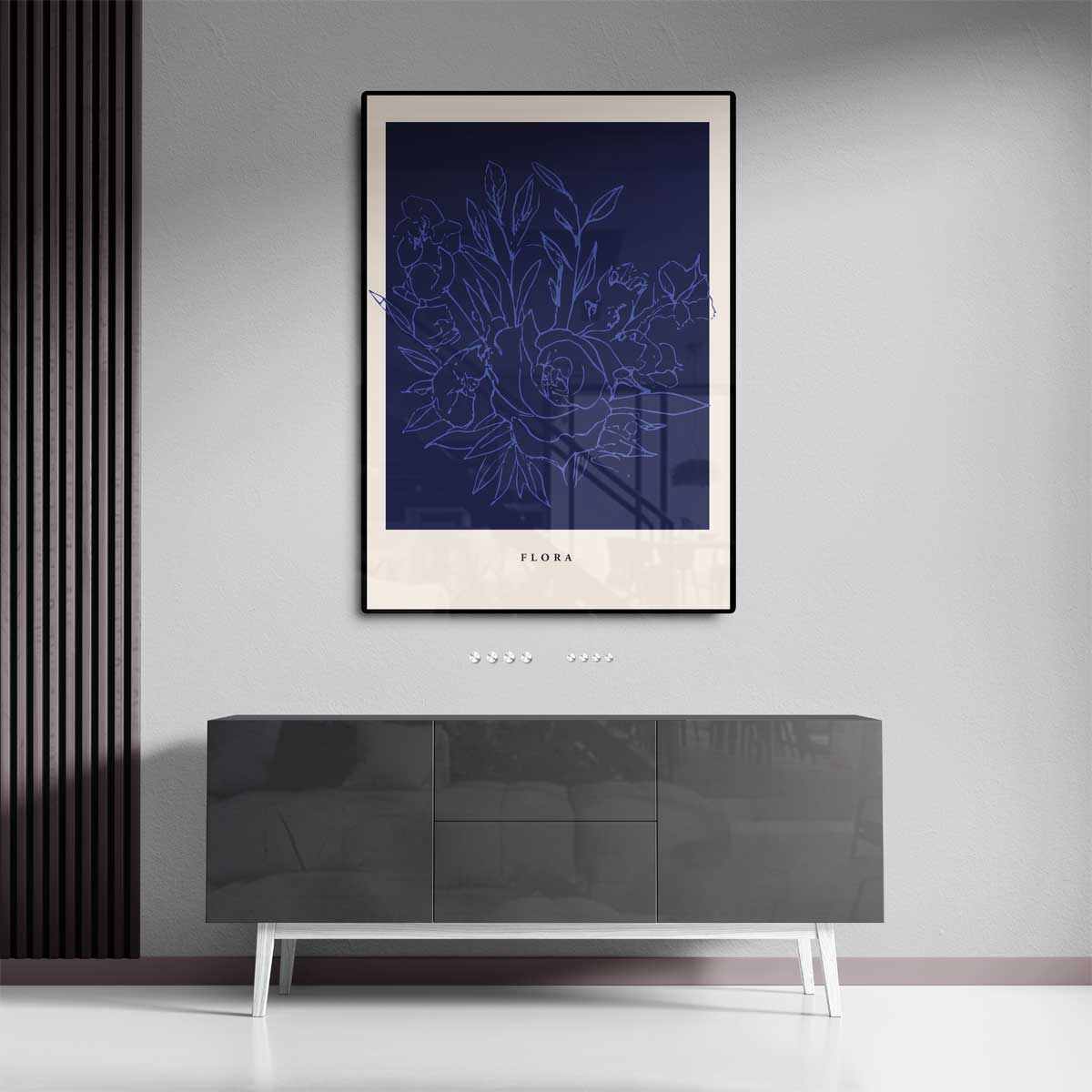 Flora – dibond kunstwerk als wanddecoratie