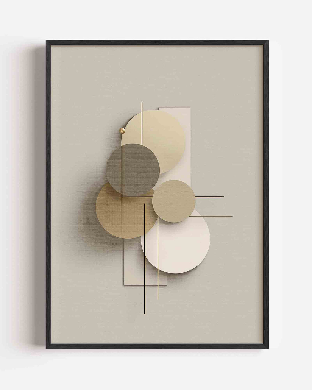 Abstracte cirkels – abstracte portret poster als wanddecoratie